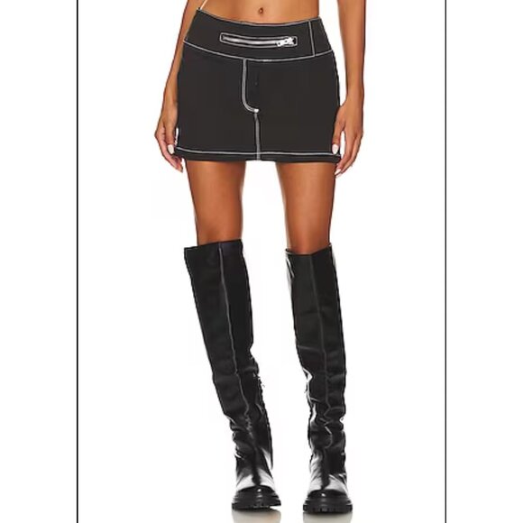 By DYLN Dresses & Skirts - BY.DYLN Vaeda Y2K Black Mini Skirt Sz XS Moto, grunge, punk style skirt